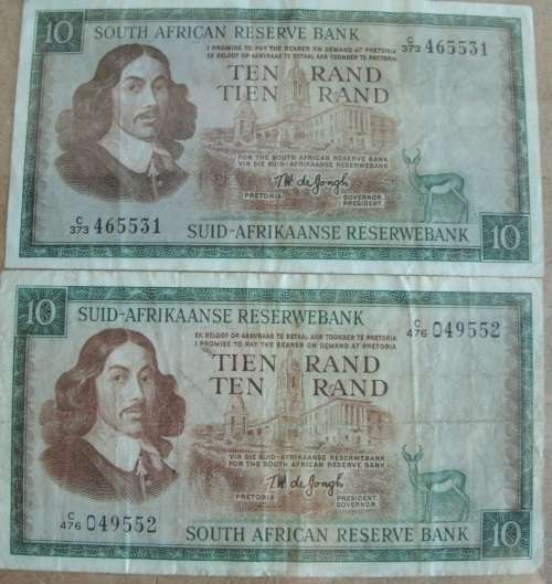 Ten Rand Notes