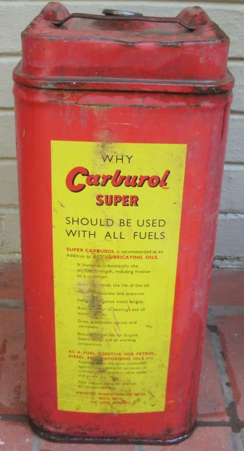 Carburol Super, 2 Gallon Oil Can!!! VERY VERY RARE!!!