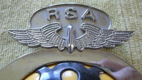 Vintage Plastic AA Badge!!