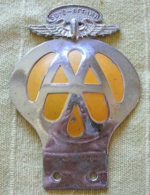Antique Steel AA Badge!!