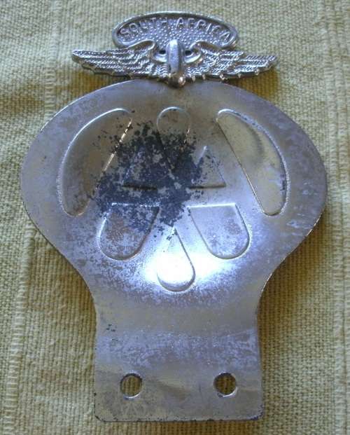Antique Steel AA Badge!!