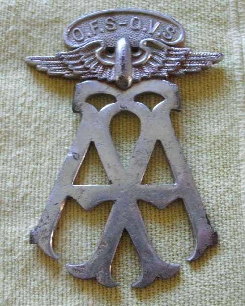 Antique Steel AA Badge!!