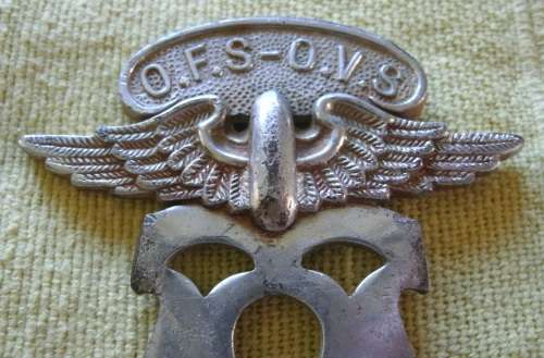 Antique Steel AA Badge!!