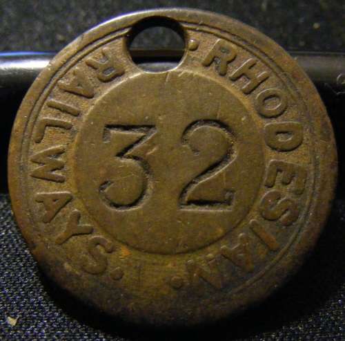 RHODESIAN RAILWAYS TOKEN