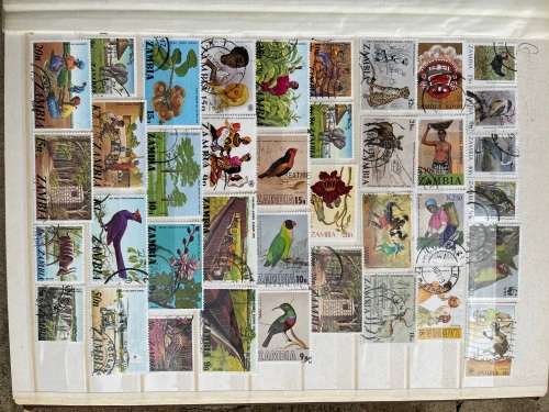 Zambia & Rhodesia stamp stockbook