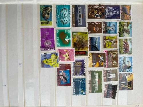 Zambia & Rhodesia stamp stockbook