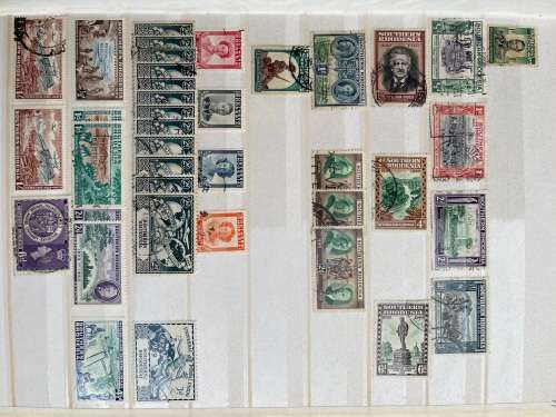 Zambia & Rhodesia stamp stockbook