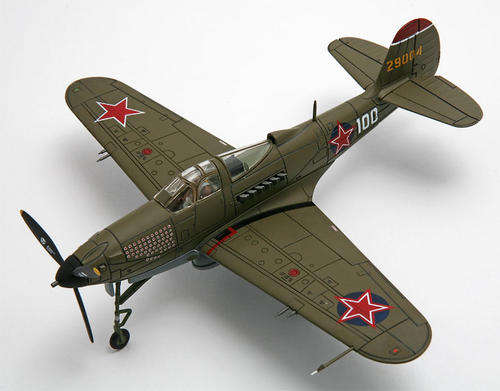 1/72 HM Diecast Metal Bell P-39N Airacobra flown by Russian Ace, Aleksandr Pokryshkin