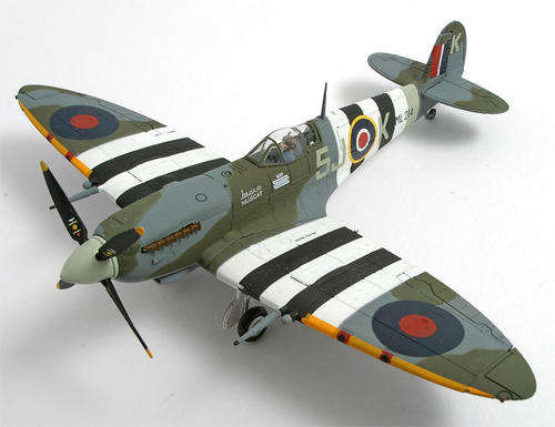 Gemini Aces RAF No. 126 Sqn. Supermarine Spitfire MkIX with D-Day Stripes!!! Flown by John Plagis