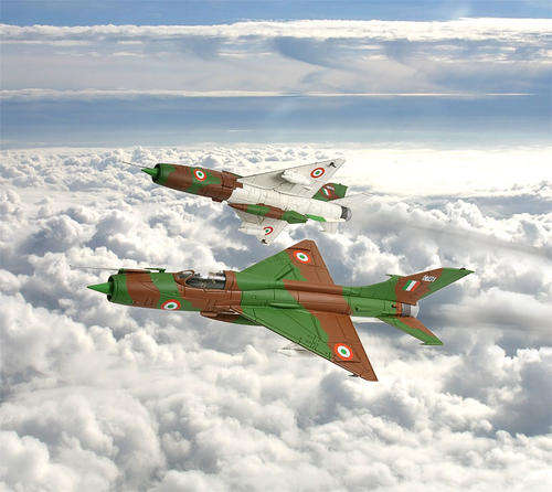Corgi 1/72 Mig 21 Fishbed D 28 Sqn. Indian Air Force. The first Supersonics!!!