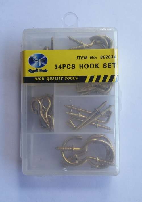 34 Pieces hook set