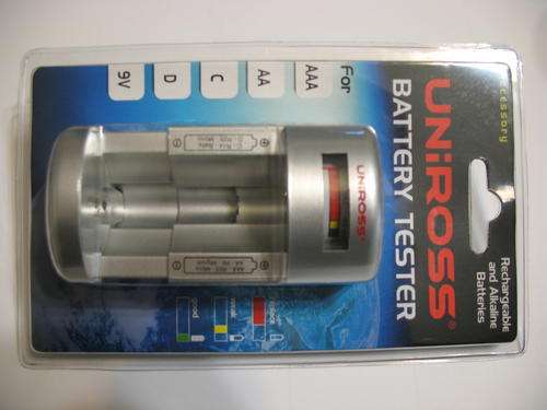 Uniross battery tester