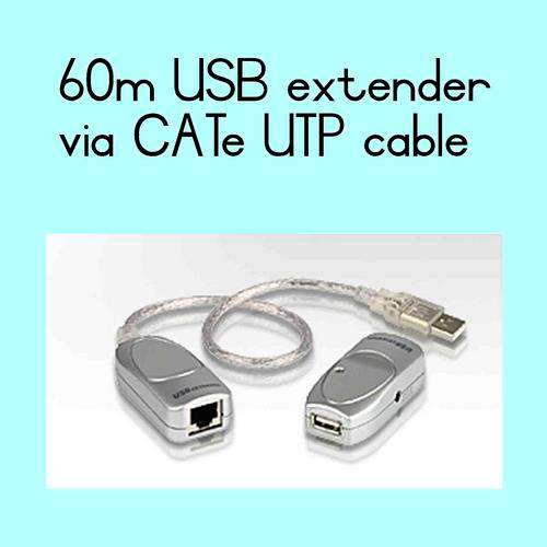 Extend a USB port over UTP CAT5e cable