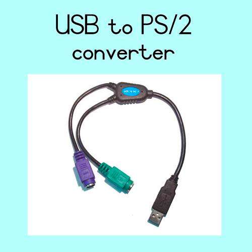 USB to PS/2 converter (Keyboard & mouse)