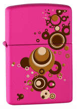 Genuine Zippo Lighter - Bubble Carnation Matte - 2009