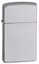 Genuine Zippo Lighter - Slim Satin Chrome - 2010