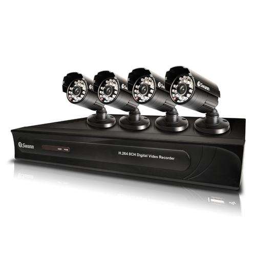 Pro Security 4 Channel Monitoring System with 4 Cameras | Free Shipping