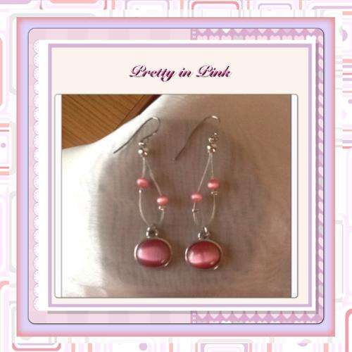 ***NOVEMBER SPECIAL***pretty pink fashion earrings