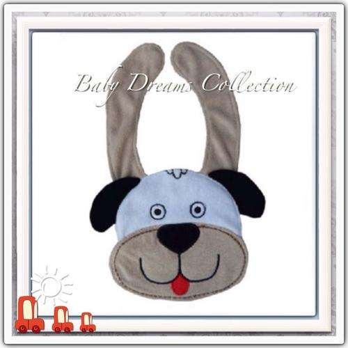 **BOYS ARE MADE OF PUPPY DOG TAILS..*** 3 LAYER WATERPROOF SOFT TOWELING BIB WITH EASY SNAP CLOSING