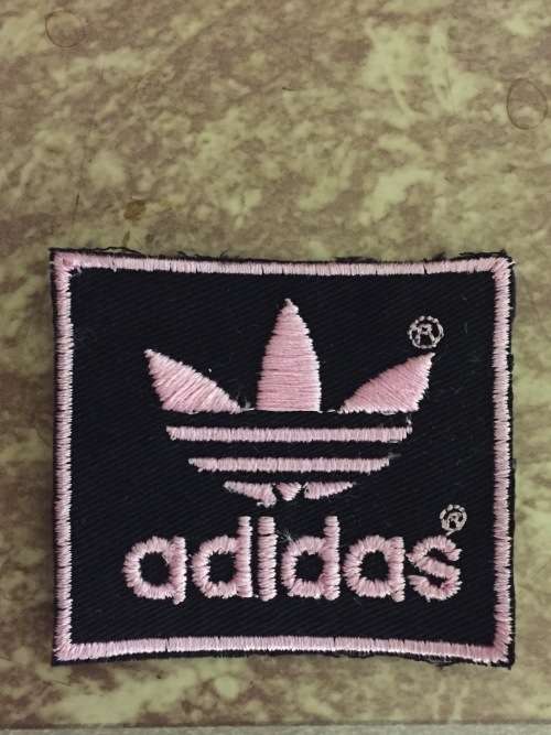 Pink Adidas badge patch