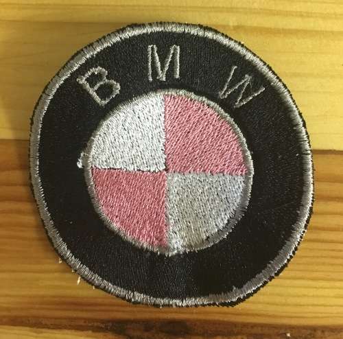BDG66 Biker BMW in Pink badge patch