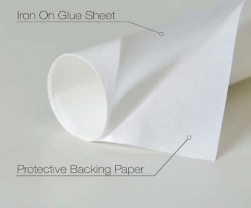 Fusible applique glue