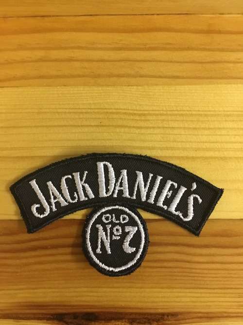 BDG371 Biker Jack Daniels No 7 patch badge