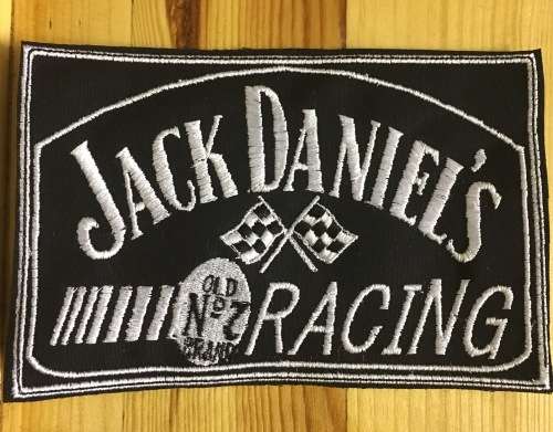BDB349 Biker Jack Daniels Racing badge patch 16.5cm
