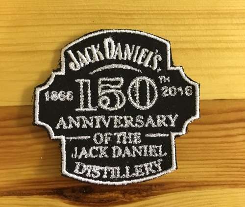 BDG348 Biker Jack Daniels Anniversary badge patch
