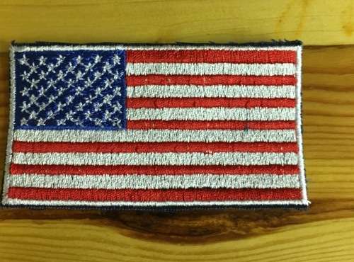 USA flag badge patch