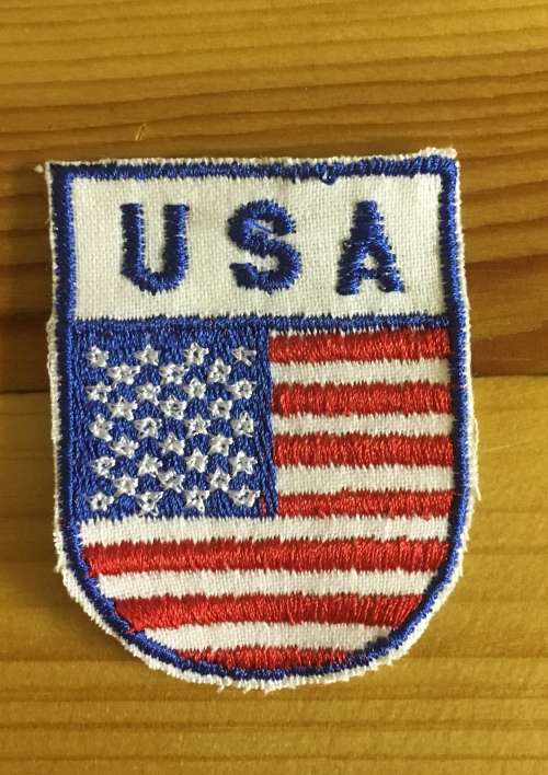 BDG154 USA shield badge patch