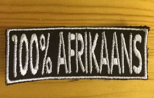 BDG202 Afrikaans 7 100% Afrikaans badge patch