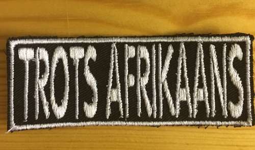 BDG207 Afrikaans 12 Trots Afrikaans badge patch