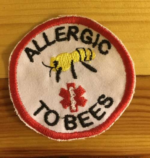 BDG301 Medical alert Bee allergy patch