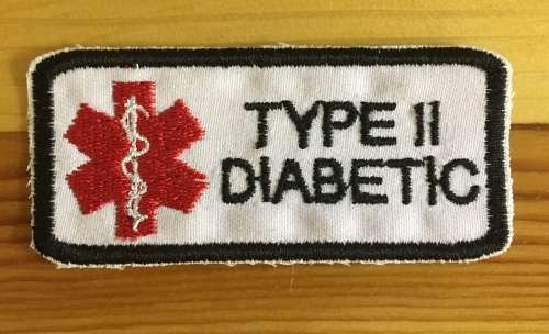 BDG283 Medical alert type 2 diabetic patch