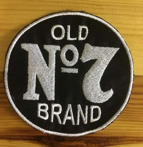 BDG531 Jack Daniels Round Old No 7 badge patch