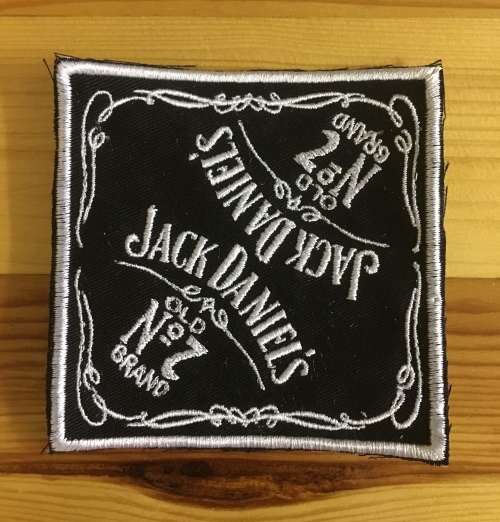 BDG535 Jack Daniels mirror badge patch END OF RANGE
