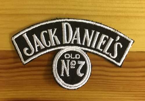 BDG371 Biker Jack Daniels No 7 patch badge