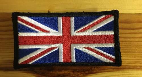 BDG583 United Kingdom Union Jack flag badge patch
