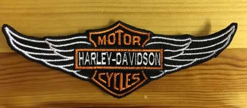 BDG588 H D wings badge patch 19.5cm x 6.5cm
