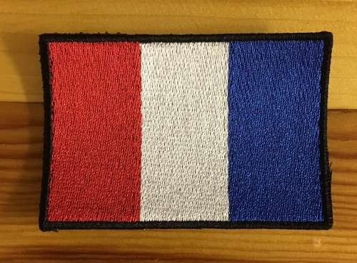 BDG584 France flag badge patch