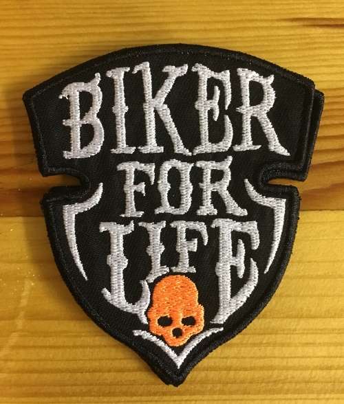BDG638 Biker for Life patch badge