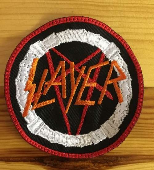 BDG641 Rock band Slayer round badge patch