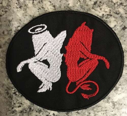 BDG183 Biker Goodgirlbadgirl badge patch