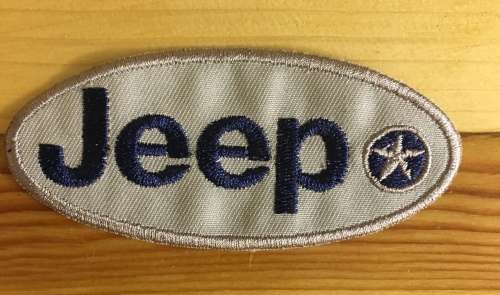 BDG679 Oval Jeep badge patch