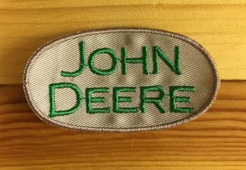 BDG685 John Deere oval badge patch