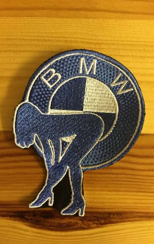 BDG696 BMW lady badge patch