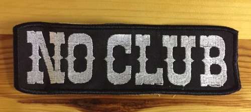 BDG716 No club badge patch with black border 17.5cm