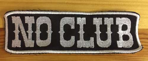 BDG716 No club badge patch with white border 17.5cm