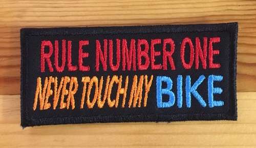 BDG753 Rule no 1 badge patch